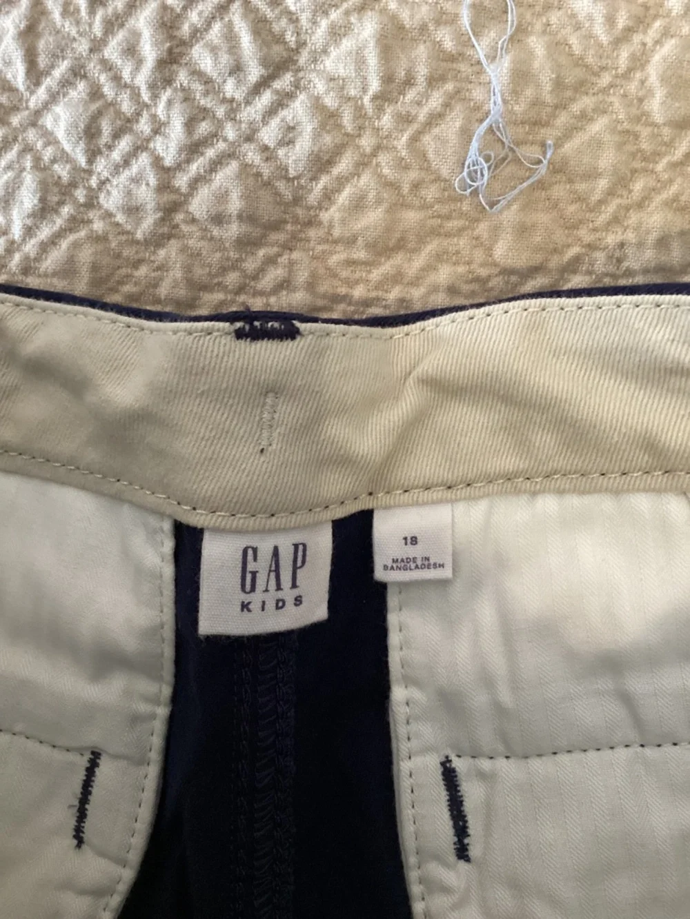 Gap boys nwt size 18 blue cotton chino style shorts